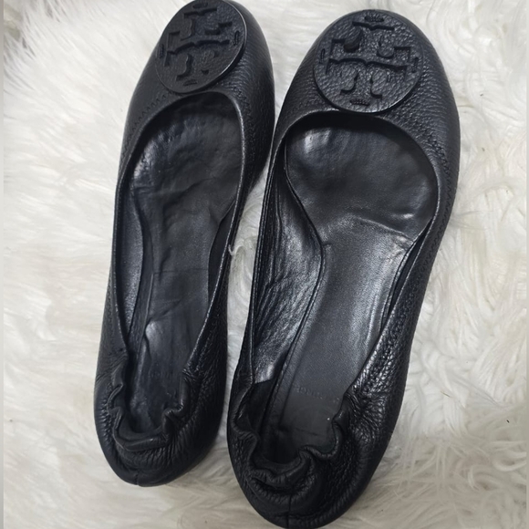 Tory Burch Minnie Black Slip On Ballet Flats Size🌴 - Picture 4 of 8